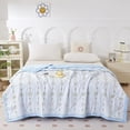 thumbnail image 1 of JOGZMZ Summer Quilt Washed Cotton Lightweight Thin Comforter Breathable Soft Floral Bedspread Queen Size for Bedroom, 1 of 6