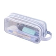 thumbnail image 1 of JOGZMZ Transparent Double Layer Mesh Pencil-Case - Large Capacity for 80 Pens, Office or Professional Use, Durable Nylon Material, Portable Design for Exams or Daily Organization, 1 of 7
