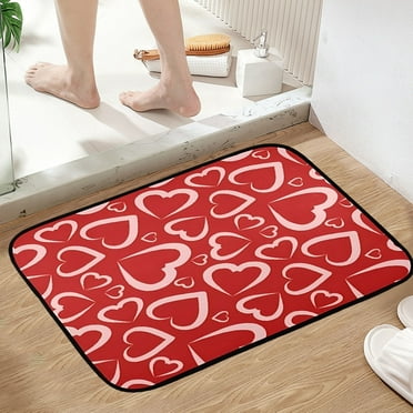 JOGZMZ Valentines Day Door Mat Valentines Welcome Mats Outdoor for Front Door Valentine Gifts Non Slip Doormat Indoor Entryway Floor Rug for Outside Home Decor C 15.74x23.62x0.39in