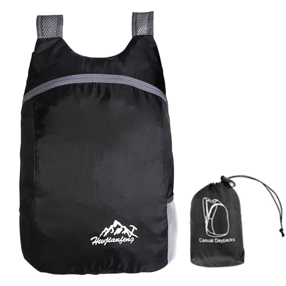 JOGZMZ Waterproof Foldable Polyester Backpack, Lightweight Outdoor Sports Bag with Dry/Wet Separation, Compact Hiking Backpack for Travel
