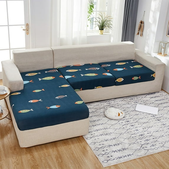 JOGZMZ Wear-Resistants Universal Sofa Cover, Stretch Couch Cushion Slipcovers Replacement, Antis-Slip Shape Sofa Covers, Chaise Sofa Slipcover145 D