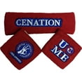 thumbnail image 1 of JOHN CENA Red Headband Wristbands Set WWE, 1 of 4