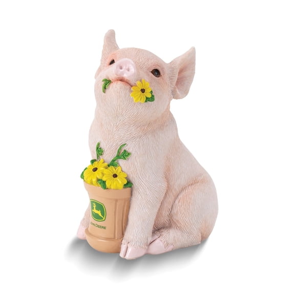 JOHN DEERE Logo Piglet Polyresin Savings Bank
