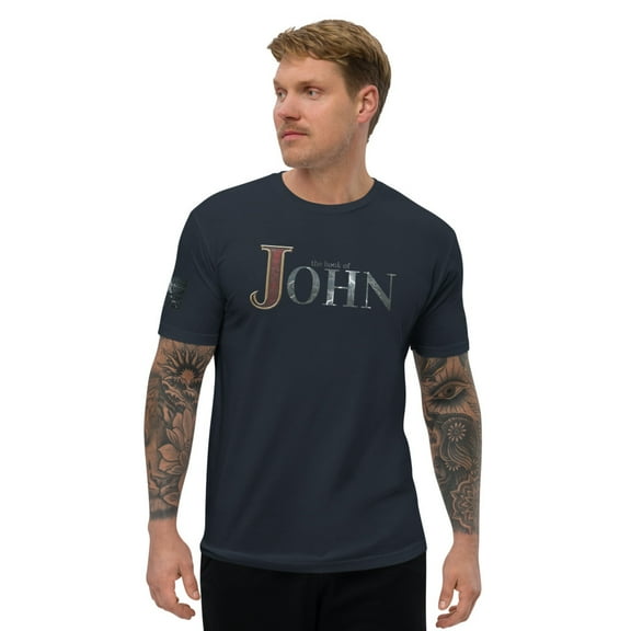 JOHN Fitted Sleeve T-shirt (Midnight Navy, XL)