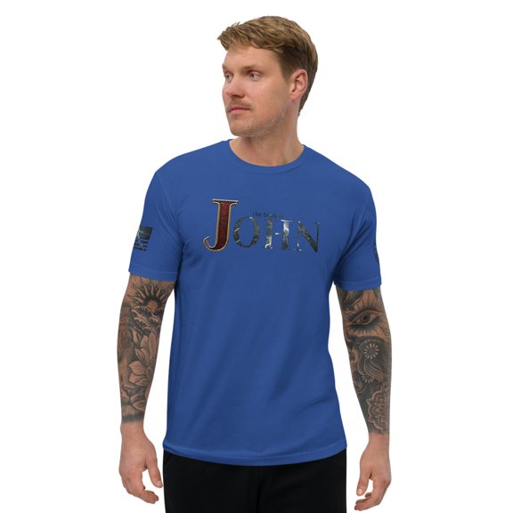 JOHN Fitted Sleeve T-shirt (Royal Blue, S)