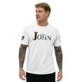thumbnail image 1 of JOHN Fitted Sleeve T-shirt (White, S), 1 of 4