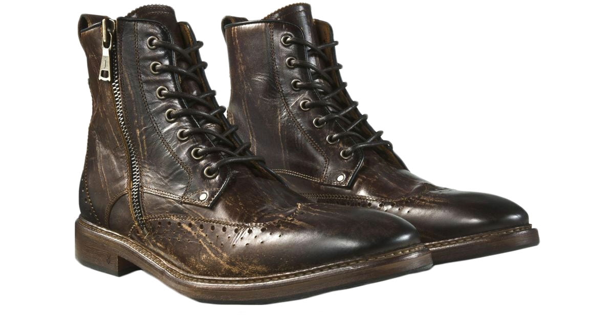 JOHN VARVATOS Men's Heritage Welted Wingtip Boot, Espresso, 10.5 -  Walmart.com