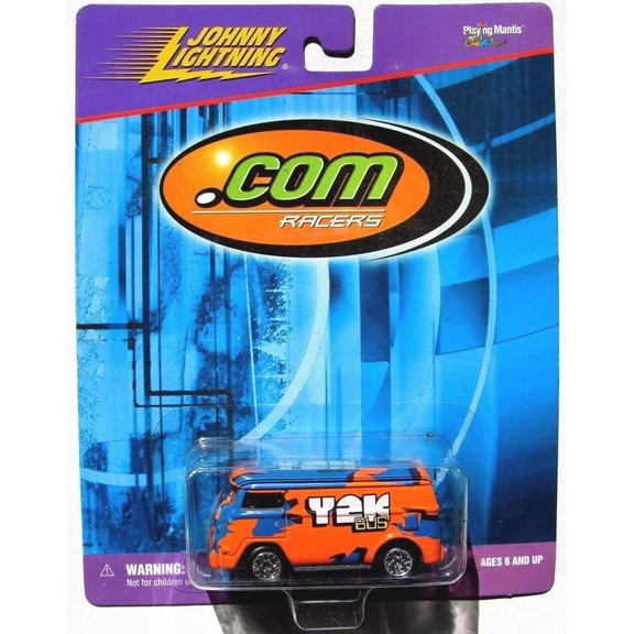 JOHNNY LIGHTNING .COM RACER Y2K VOLKSWAGON BUS Rubber Tires