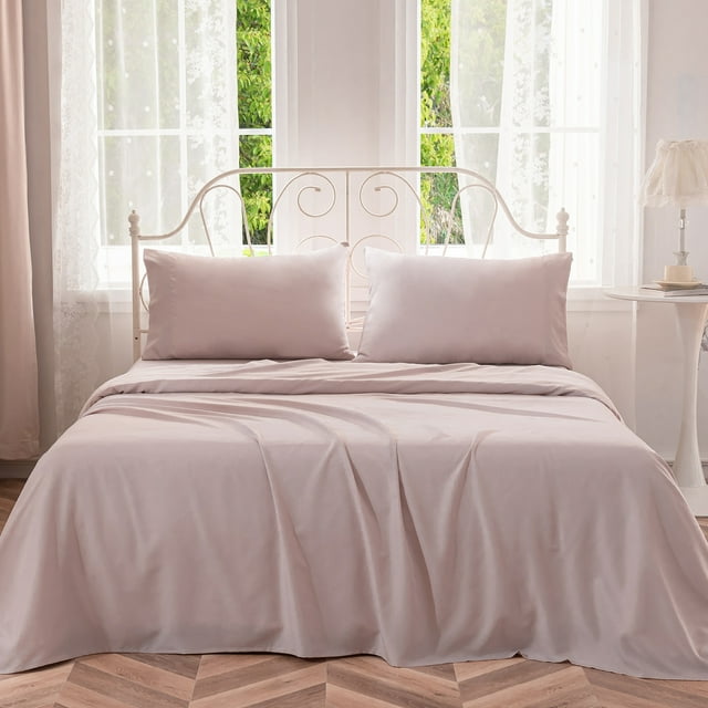 JOHNPEY Cooling Bamboo Bed Sheets,Silky Soft Bed Sheets for Full Size