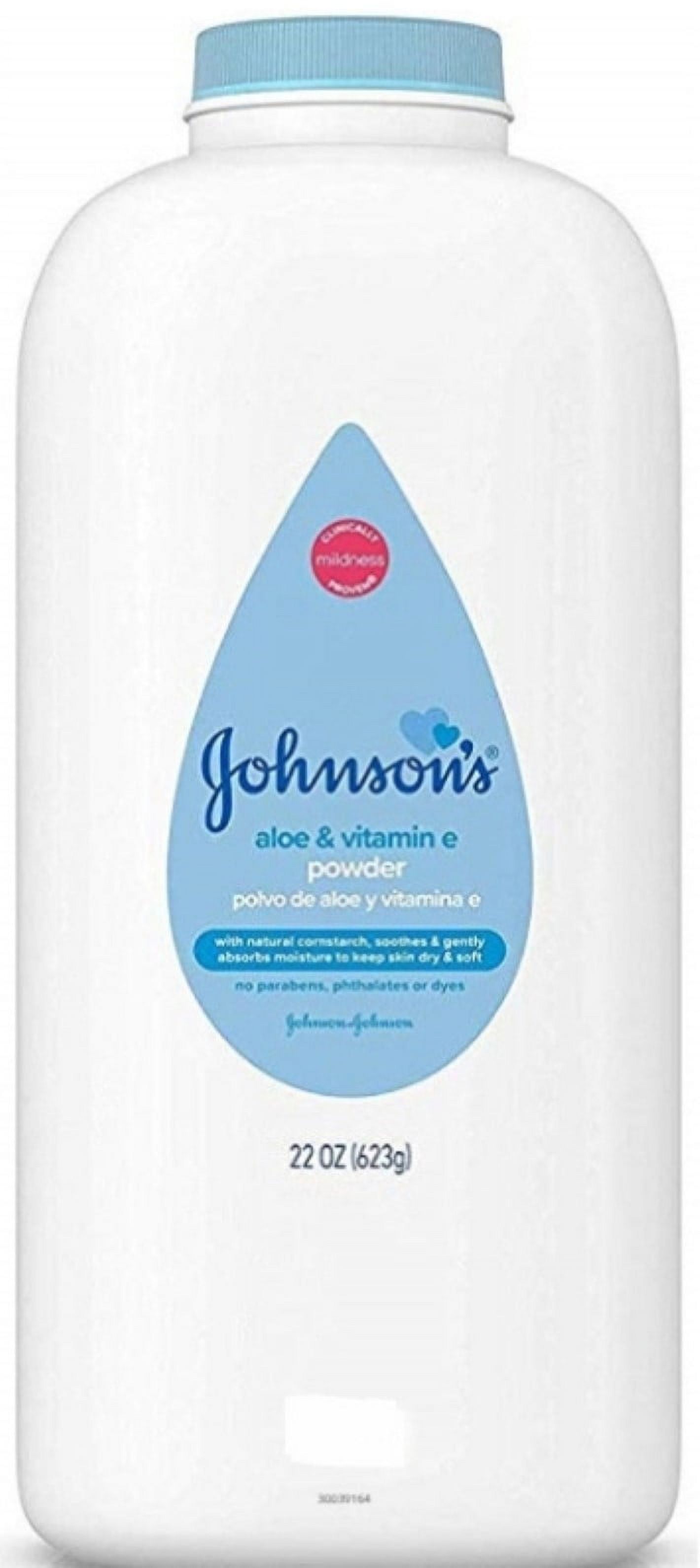 Johnson's Baby Powder, Soothing Aloe & Vitamin E, 22 oz