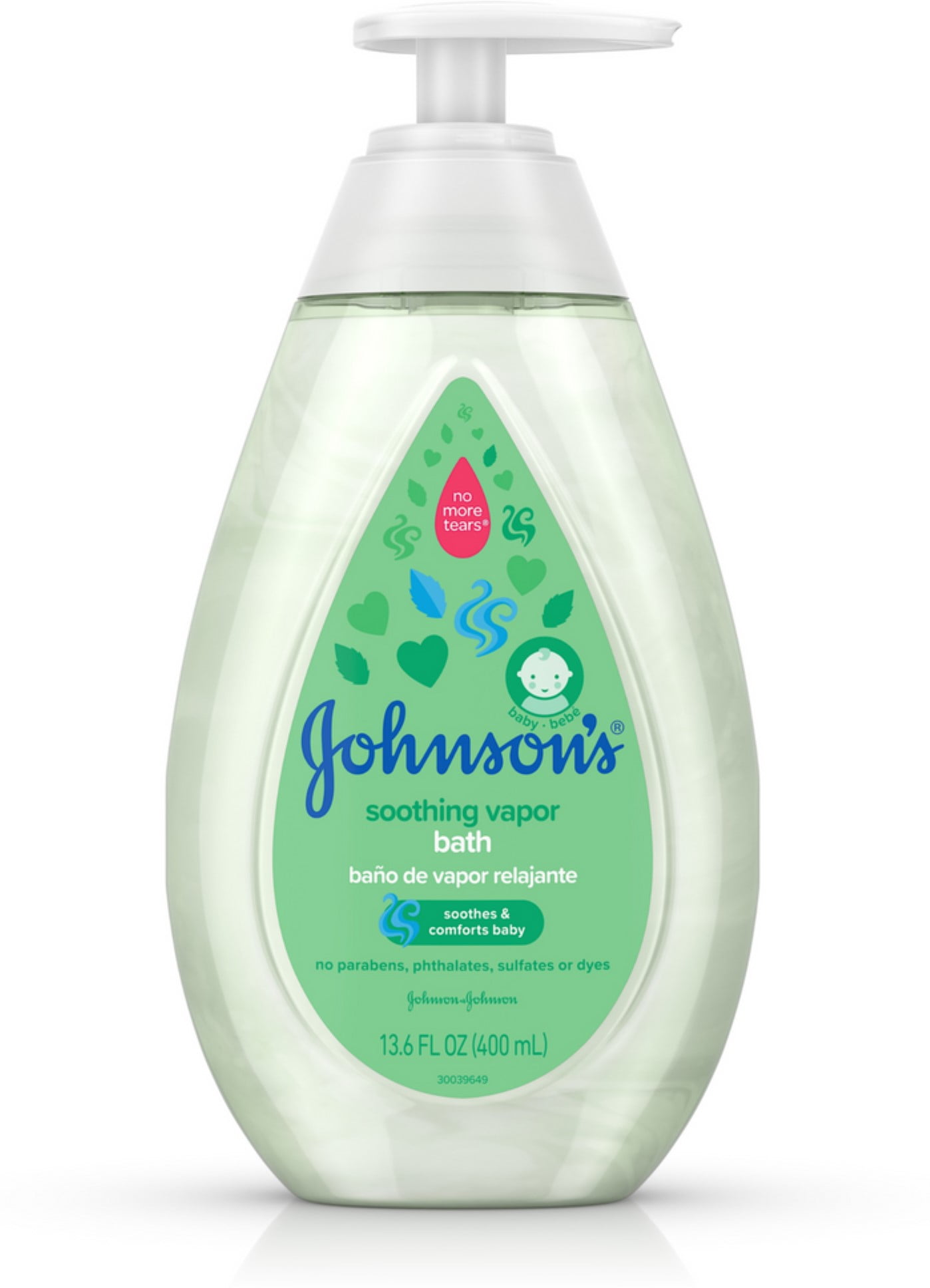 JOHNSON'S Baby Soothing Vapor Bath to Relax Babies 13.6 oz (Pack of 4)