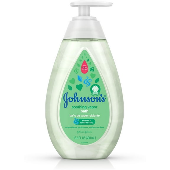 JOHNSON'S Baby Soothing Vapor Bath to Relax Babies 13.6 oz (Pack of 4)