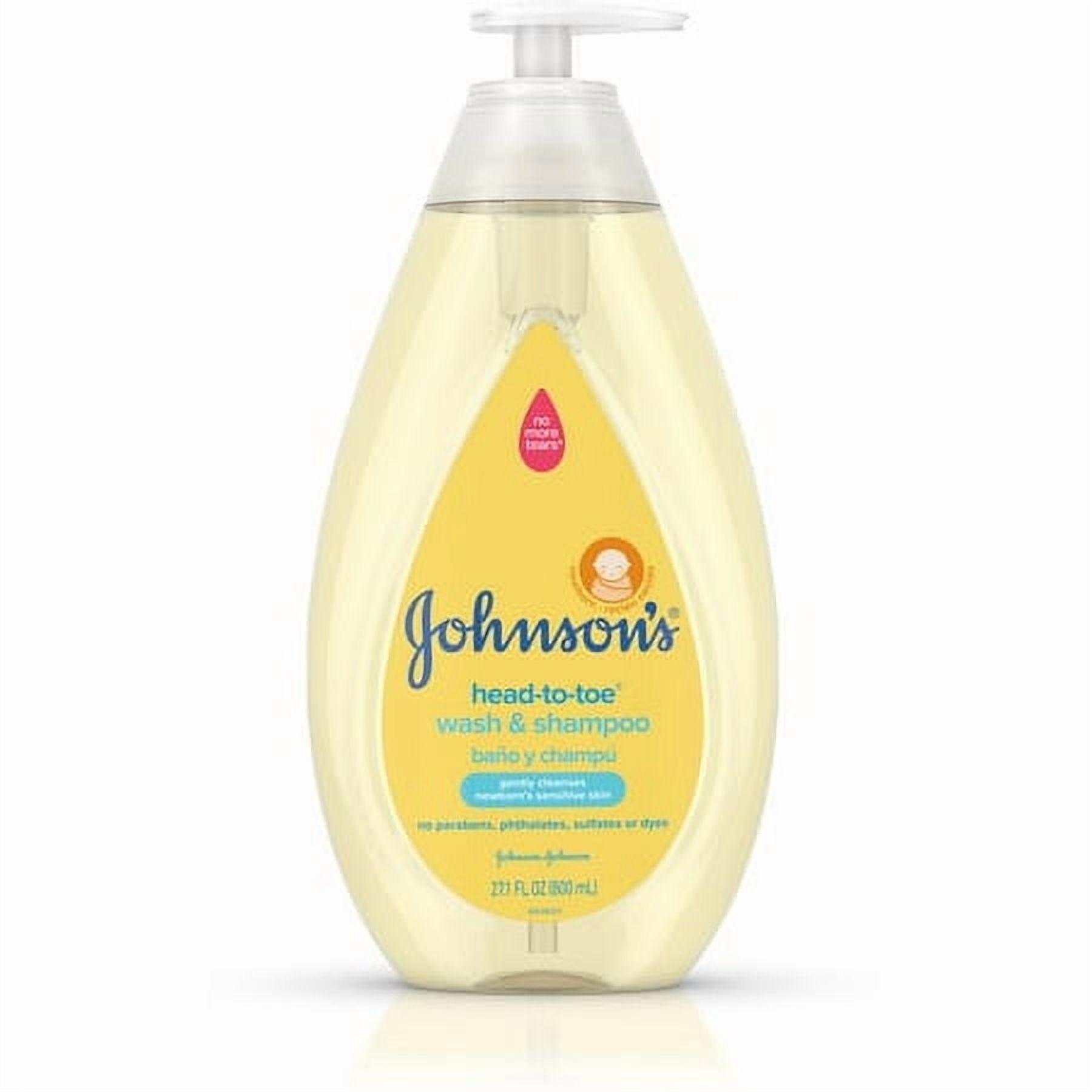 JOHNSON'S Head To Toe Gentle Tear Free Baby wash & Shampoo for baby Sensitive skin 27.1 oz (Pack of 3)