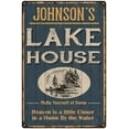 thumbnail image 1 of JOHNSON'S Lake House Blue Cabin Home Decor 12 x 18 Matte Finish Metal 112180038002, 1 of 1