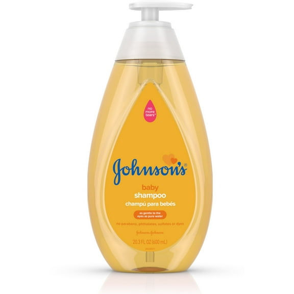 JOHNSON'S Tear Free Baby Shampoo, Free of Parabens, Phthalates, Sulfates and Dyes 20.30 oz (Pack of 3)