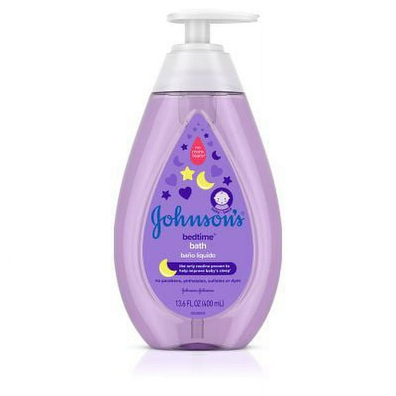 JOHNSON'S Tear-Free Bedtime Baby Bath with Soothing NaturalCalm Aromas 13.60 oz (Pack of 2)