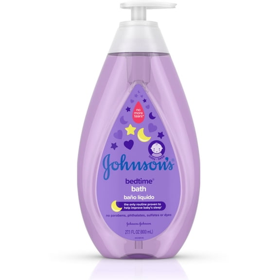 JOHNSON'S Tear-Free Bedtime Baby Bath with Soothing NaturalCalm Aromas 27.10 oz (Pack of 3)