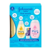 Johnsons Baby First Touch Gift Set, 3 Items