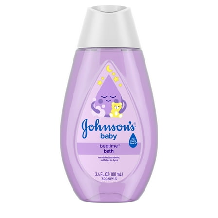 Johnson's Baby Bedtime Bath, Relaxing NaturalCalm Aromas, 3.4 fl. oz