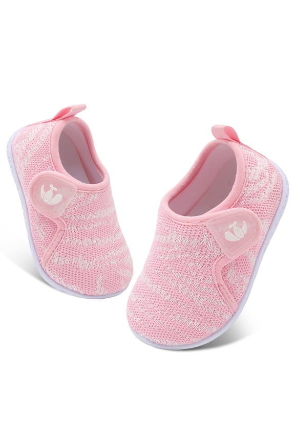 Baby Boys Girls First Walking Shoes Infant Slip On Sneakers Crib Shoes