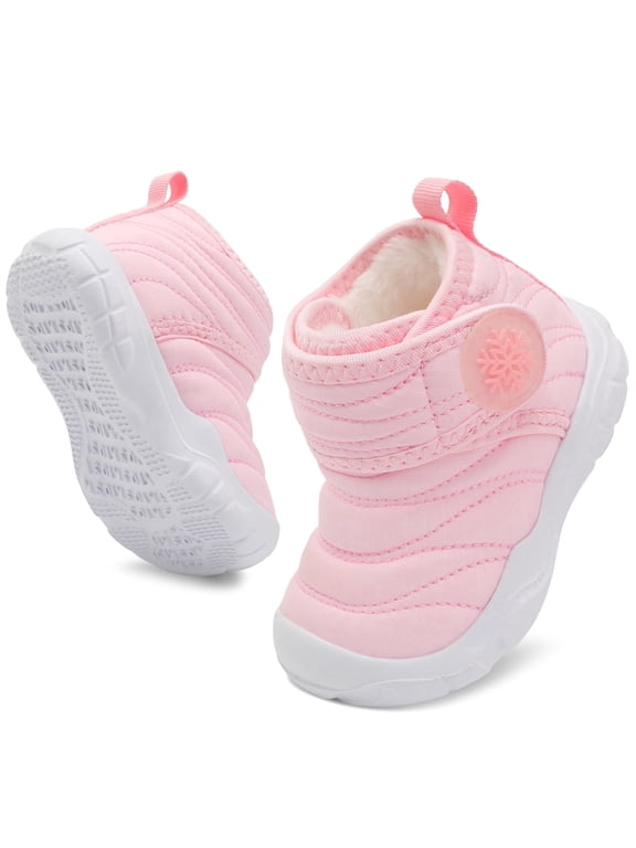 Baby Boys Girls Winter Boots Waterproof Snow Boots Indoor Outdoor 12-18 Months
