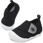 JOINFREE Baby First Walking Shoes for Boys Girls Infant Wide Barefoot Crib Shoe Lightweight