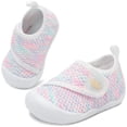 thumbnail image 1 of JOINFREE Baby First Walking Shoes for Boys Girls Infant Wide Barefoot Crib Shoe Lightweight, 1 of 7