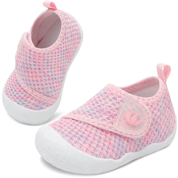 JOINFREE Baby First Walking Shoes for Boys Girls Infant Wide Barefoot Crib Shoe Lightweight