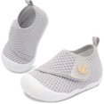 thumbnail image 1 of JOINFREE Baby First Walking Shoes for Boys Girls Infant Wide Barefoot Crib Shoe Lightweight, 1 of 7