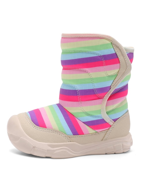 Toddler Boys Girls Winter Boots Waterproof Non-Slip Warm Boots Outdoor