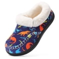 thumbnail image 1 of JOINFREE Kids Boys Girls Slippers Memory Foam Fuzzy Slip-On House Shoes Indoor Outdoor, 1 of 9