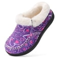 thumbnail image 1 of JOINFREE Kids Boys Girls Slippers Non-slip Fuzzy Memory Foam House Slippers, 1 of 9