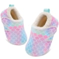 thumbnail image 1 of JOINFREE Toddler House Slippers for Boys Girls Soft Rubber Bottom Sock Shoes Scale, 1 of 6