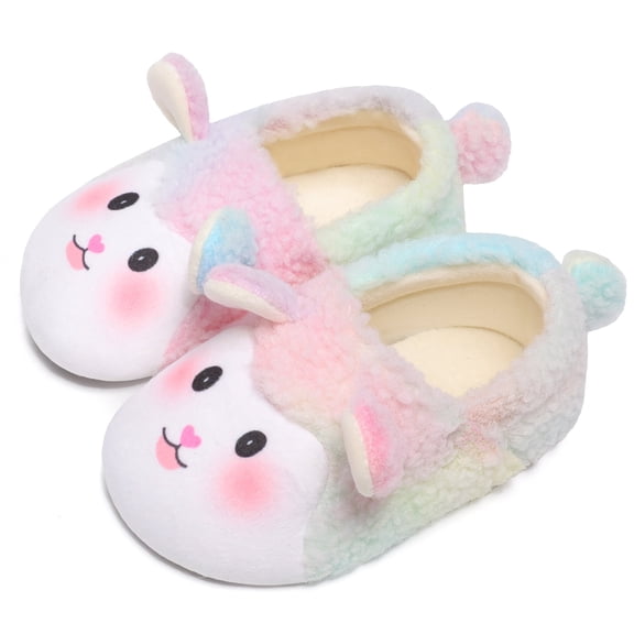 JOINFREE Toddler Boys Girls House Slippers Slip On Soft Wide Slippers