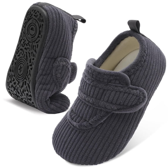JOINFREE Toddler Girls Boys Slippers Kids Soft Warm House Slippers Slip on Bedroom Sock Shoe Indoor Outdoor