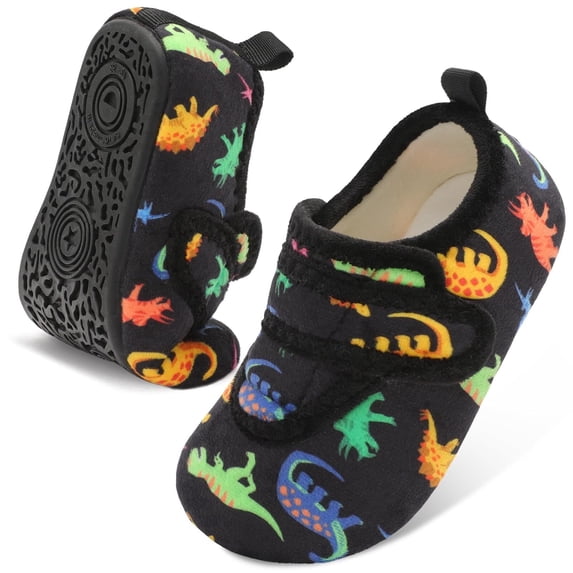 JOINFREE Toddler Girls Boys Slippers Kids Soft Warm House Slippers Slip on Bedroom Sock Shoe Indoor Outdoor
