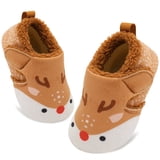 Sneaker Pattern Bottom JOINFREE Toddler House Slippers for Boys Girls Soft Rubber Bottom Sock ...
