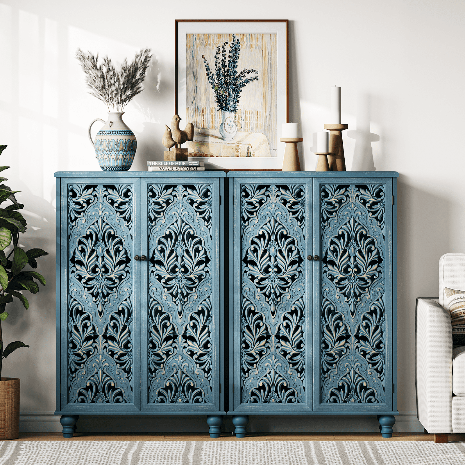 JOINICE Accent Cabinet with Doors 47
