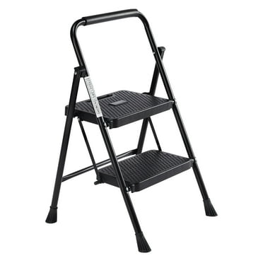 JOINSUN 2 Step Ladder, Lightweight Folding Step Stool, Anti-Slip Pedal, Portable, 800lbs Capacity