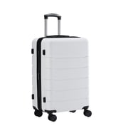 Sweetcrispy 20 inch Carry on Luggage, Hard Shell ABS Suitcase with Double Spinner Wheels, Lightweight Expandable Rolling Suit Case with TSA Lock, White