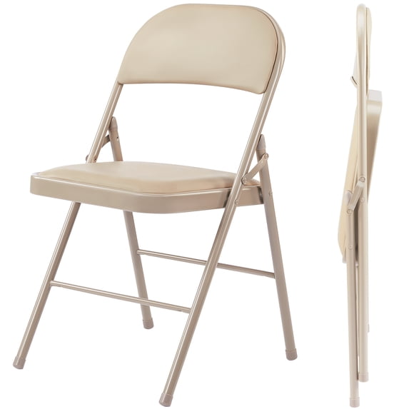 JOINSUN 4 Pcs Plastic Folding Chair Portable for Indoor and Outdoor Use