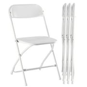 MCQ 4-Piece Folding Chair Set with Non-Slip Feet, 330 lbs. Weight Capacity, for Home and Office Use, for Indoor and Outdoor Activities, White