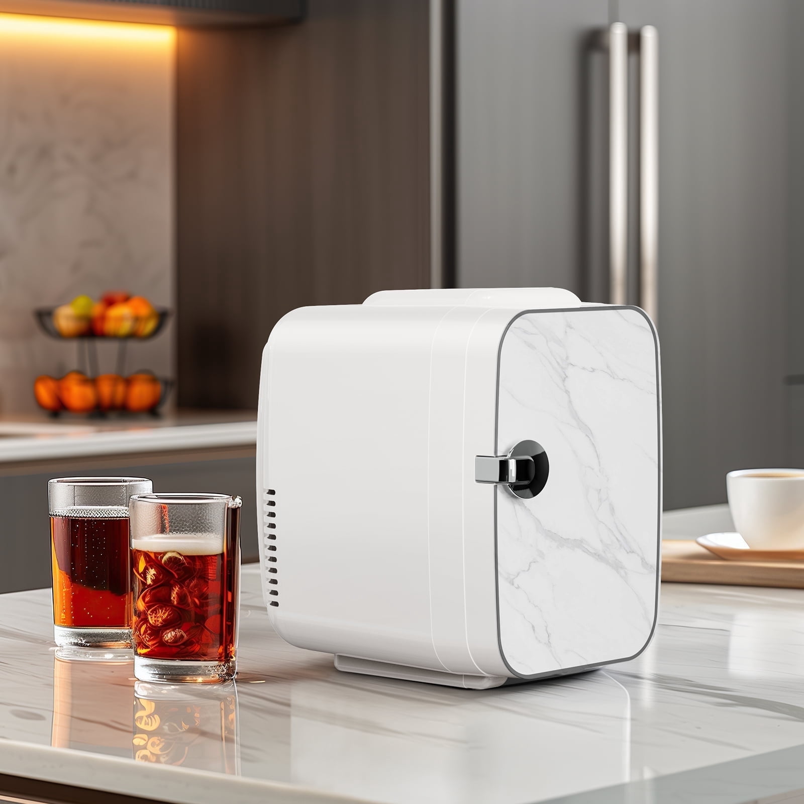 Small Rv Refrigerator JOINSUN 4L White Portable Mini Fridge, Compact RV Refrigerator for Home ...