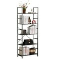 thumbnail image 1 of JOINSUN 5-Tier Industrial Metal Storage Shelf – Adjustable Freestanding Organizer for Garage, Kitchen, or Living Room Use, Black, 1 of 5