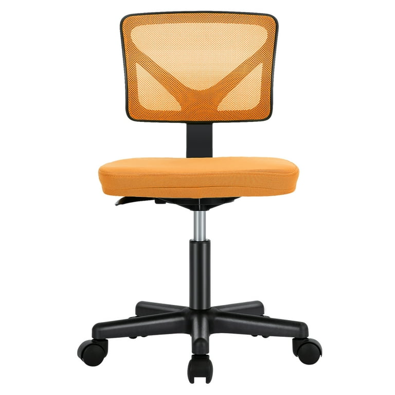 JOINSUN Armless Home Office Desk Chair for Small Space, Adjustable