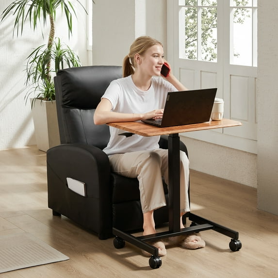 JOINSUN Computer Stand, Laptop Stand with Rollers, Height Adjustable, For Study, Office, Rust