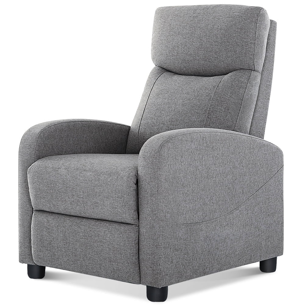 JIOABL Recliner Sofa, Adjustable Comfort Footrest for Living Room, Lounge, Bedroom, Gray