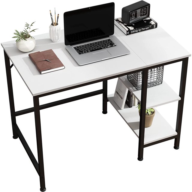 JOISCOPE Home Office Computer Desk Study Writing Desk with Wooden ...