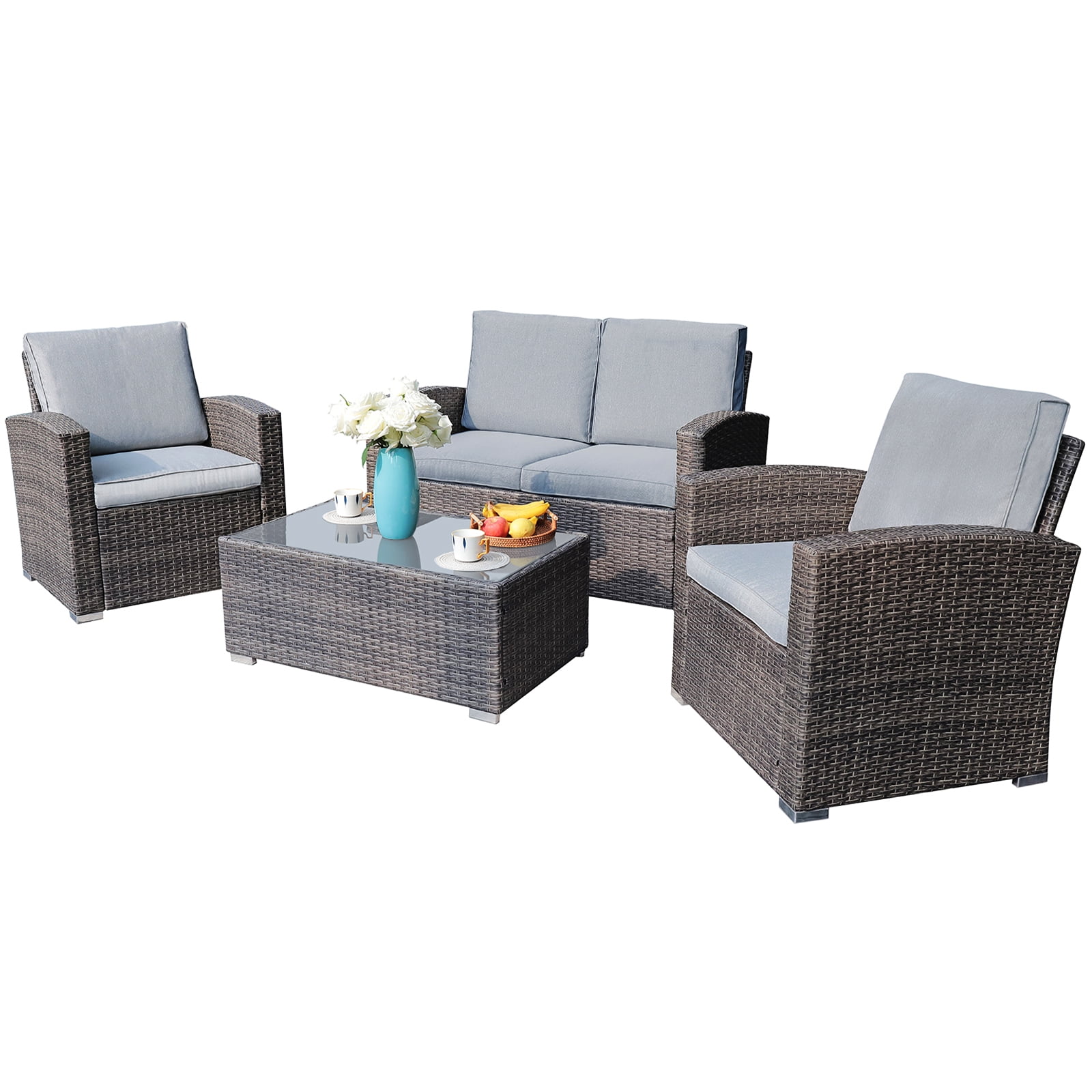 Big Joe Orahh Outdoor Modular, 4 piece Sectional