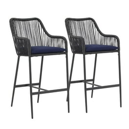 Signature Design by Ashley Perrymount Outdoor Brown Barstool with Cushion Set of 2 Walmart
